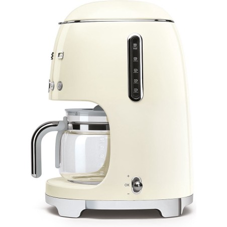 Smeg 50s Style DCF02CREU Coffee Maker - 1.25L Capacity, Retro Elegance for Your Kitchen!
